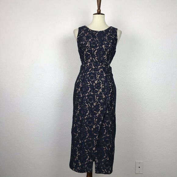 Fame and Partners Lace Sheath Bodycon Dress - Picture 1 of 11